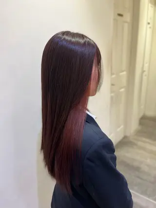 カラー エクステ🎀 暖色カラー🎀amiのヘアスタイル