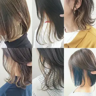 ミディアム カラー レイヤーカット/ ウルフカット/大橋 のヘアスタイル