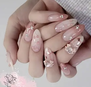 ネイル By moonネイル 🌷ワンホン/韓国風のネイルデザイン