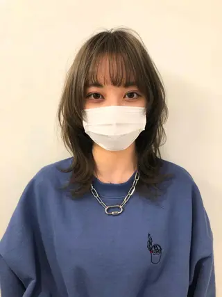 セミロング やまぎし ひろきのヘアスタイル