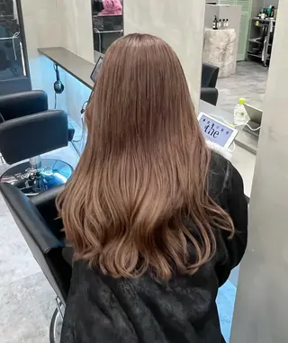 ロング カラー ナツミ/透明感カラー /酸性ストレートのヘアスタイル