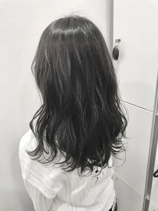 セミロング カラー 髪質改善×METEO 店長 貞松直也のヘアスタイル