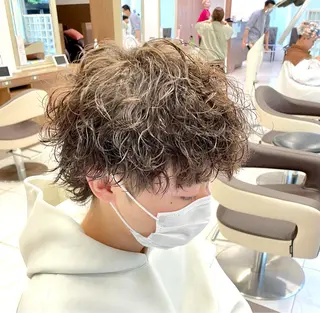 ショート パーマ メンズ 【メンズ特化】 池田大成✂︎のヘアスタイル
