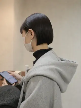 ショート カラー トレンドと似合わせ/ マンツーマン/西上楓のヘアスタイル