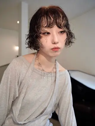 ショート カラー デザイン/レイヤー Kaito🐩/栄のヘアスタイル