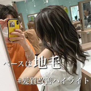 セミロング カラー ヘアアレンジ 【ボブ・ショート】 Ash茗荷谷店のヘアスタイル