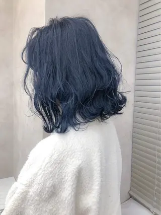 セミロング カラー 透明感カラー🤍 Kaitoのヘアスタイル
