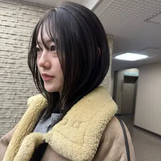 ミディアム カラー 嬉野 暖のヘアスタイル