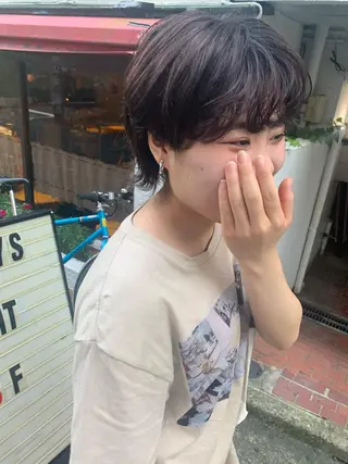 ショート カラー ヘアアレンジ SALOWIN原宿ash店所属・憧れの艶ハイトーンへ 🌙サイダサキのヘアスタイル