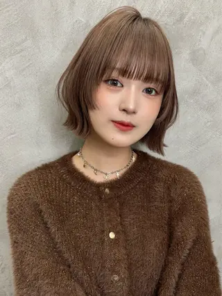 ミディアム くどうももか 浦和　ショート　ボブのヘアスタイル