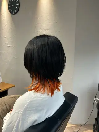 ミディアム カラー 🎠🤍minami ブリーチ🤍🎠のヘアスタイル