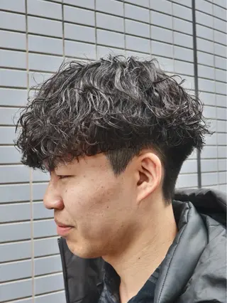 ショート パーマ メンズパーマ梅田 ・川副史晶のヘアスタイル