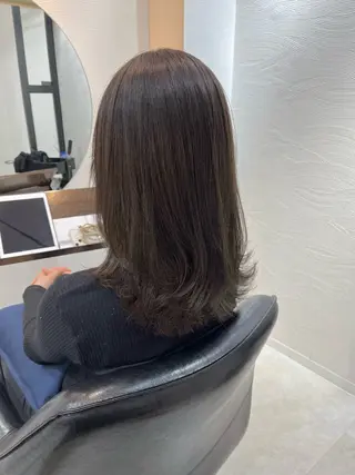 セミロング カラー 【ニュアンスカラー・ 髪質改善】スズキカナのヘアスタイル