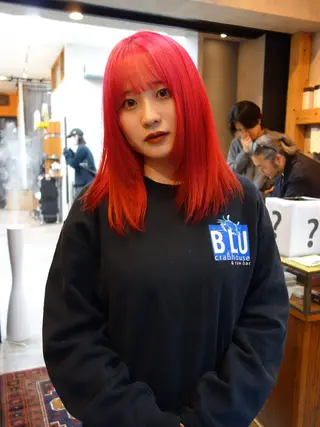 ミディアム カラー 花香竜太/エクステ /ハイトーンカラーのヘアスタイル