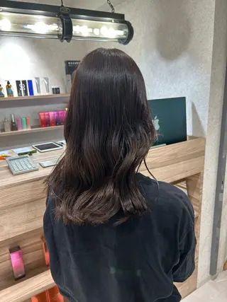 セミロング カラー 透明感/艶髪/ 石山浩二のヘアスタイル