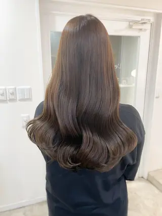 ミディアム カラー ミディアム/顔周り/ ベージュ🌼mayuのヘアスタイル