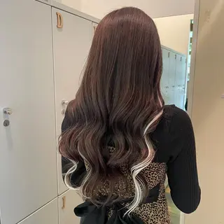 ミディアム エクステ/ハイトーン /レイヤーカットのヘアスタイル