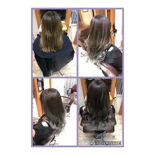 ロング カラー 100%髪質改善特化 TRUNSのヘアスタイル