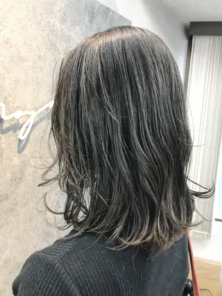 ミディアム 所渉/韓国レイヤー /ウルフカットのヘアスタイル