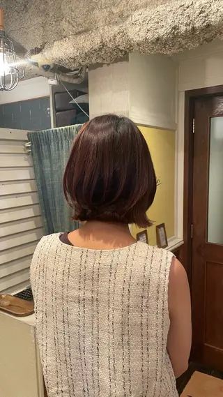 ショート ボブ/縮毛矯正/レイ ヤー♡Natsukiのヘアスタイル