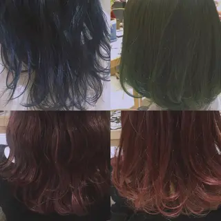 ロング カラー 荒木 依莉亜のヘアスタイル