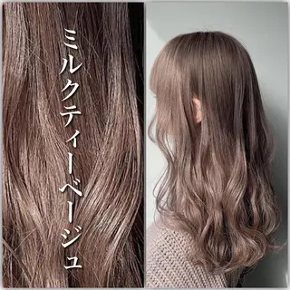 ロング カラー ヘアアレンジ ダブルカラー 韓国ヘアKYONのヘアスタイル