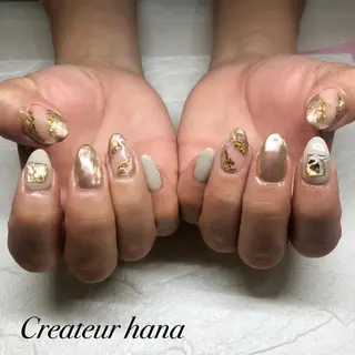 ネイル クレアトゥール華 都賀店所属・三橋 結菜のネイルデザイン