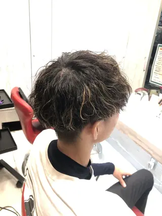 ショート パーマ メンズ 木野 翔斗のヘアスタイル