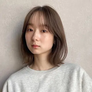 ミディアム 栗原 瑞稀のヘアスタイル