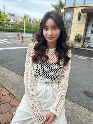 ロング カラー salowin所属・吉ヶ別符 亮祐のヘアスタイル