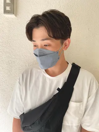 パーマ メンズ 小川 美奈のヘアスタイル