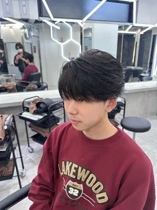 パーマ メンズ 💎メンズカット ／フェザー／細野💎のヘアスタイル