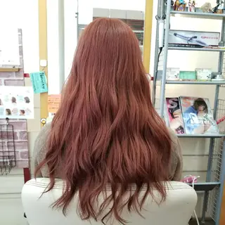 ロング カラー 植田 /エクステ /ブリーチ/髪質改善のヘアスタイル