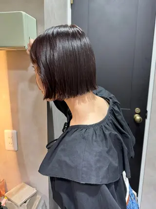 カラー ayaka/暖色 /ニュアンスボブのヘアスタイル