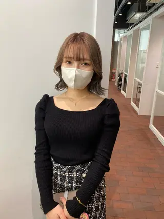 ミディアム カラー CURIO/南船場 /RIN💈🍎のヘアスタイル