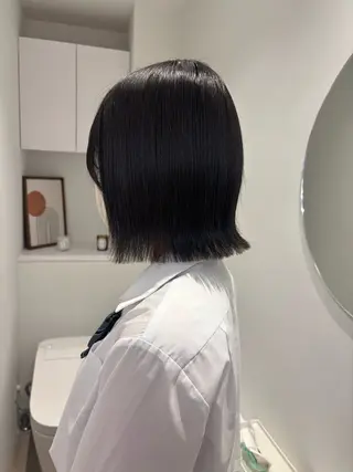 ショート リン🔔ボブ cut ベージュカラー🤎のヘアスタイル