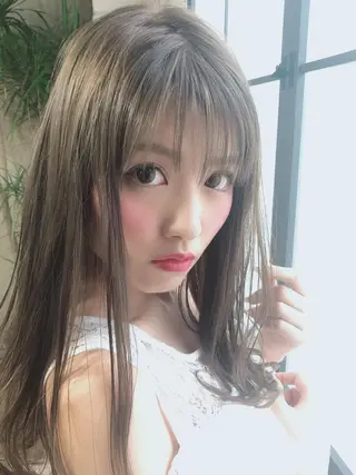 ロング ハットリ ユウイチのヘアスタイル