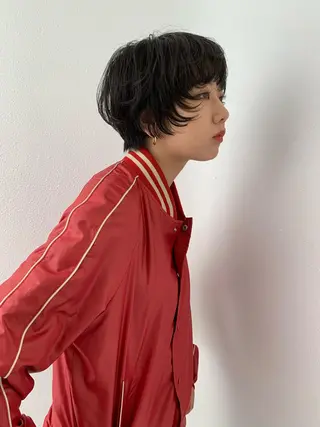 ショート カラー 似合わせウルフ/ レイヤー/山本祐輔のヘアスタイル