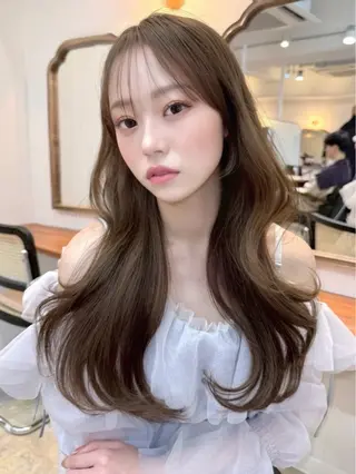 ロング カラー 長島美織 /透明感カラーのヘアスタイル