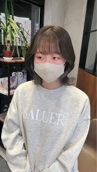 ミディアム カラー yuuri🎀/大宮 /韓国ヘア/レイヤーのヘアスタイル
