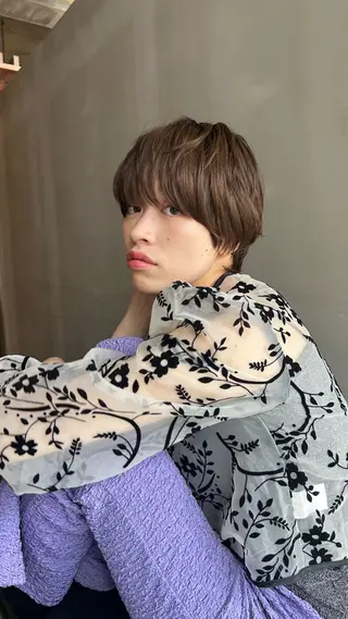 ショート カラー ショート/ボブ/ 心斎橋/宮脇美奈のヘアスタイル