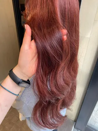 セミロング カラー ヘアアレンジ アンククロス渋谷【ANKH CROSS】所属・韓国ヘア┊︎レイヤー ┊︎haruka🌙のヘアスタイル