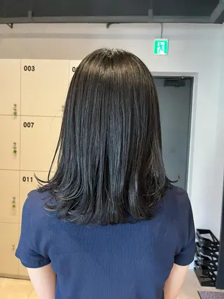 ミディアム カラー ベージュ/グレージュ 恵比寿/丸山陽平のヘアスタイル