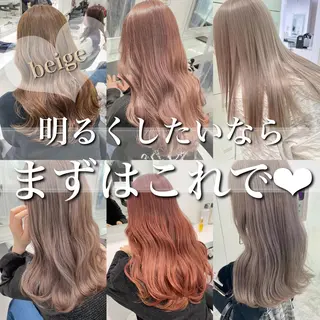 ロング カラー ヘアアレンジ 髪質改善/ハイトーン /新宿/Takutoのヘアスタイル