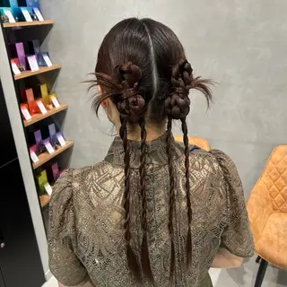 ヘアアレンジ 透明感カラー🫧 ✴︎meiのヘアスタイル