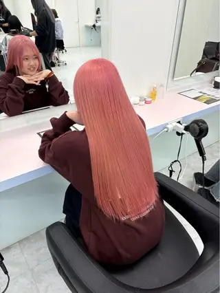 ロング カラー ヘアアレンジ 🤍透明感カラー🤍 似合わせ🤍AINEのヘアスタイル