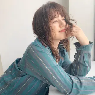 ミディアム 海外デザイン🇺🇸 石渡諒太のヘアスタイル