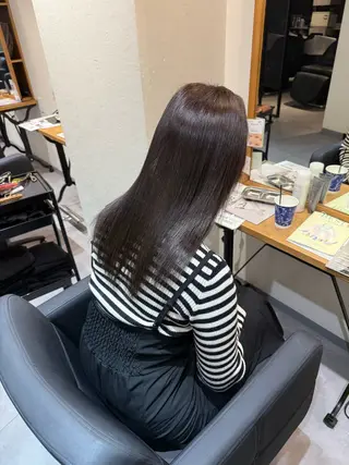 セミロング 髪質改善透明感カラー ayukaのヘアスタイル