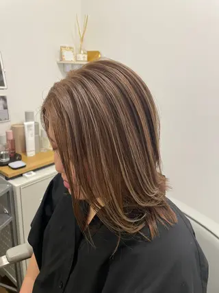 ミディアム カラー hair id. 【key】のヘアスタイル