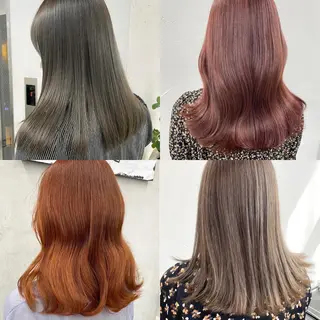 ロング カラー ヘアアレンジ 韓国/ハイトーン/ ボブ🎀MIKU🎀のヘアスタイル